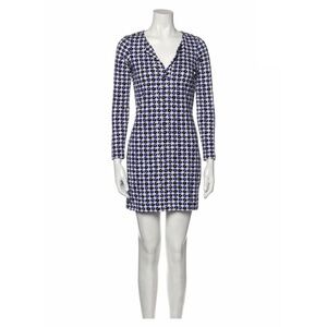 DIANE von FURSTENBERG Shift Dress - Long Sleeve - V-Neck - Size XS / 0